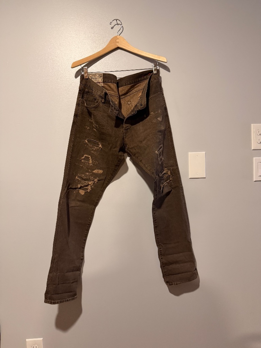 Sullivan Slim Distressed Denim Ralph Lauren